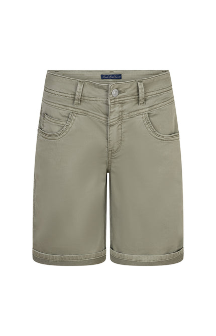 Red Button Short Relax Jog Light Khaki SRB4930 Stretchshop.nl