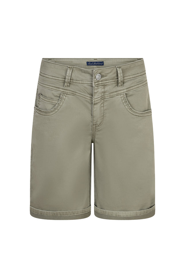 Red Button Short Relax Jog Light Khaki SRB4930 Stretchshop.nl