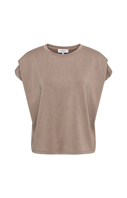 &Co woman Top Danae Taupe TO349 Stretchshop.nl
