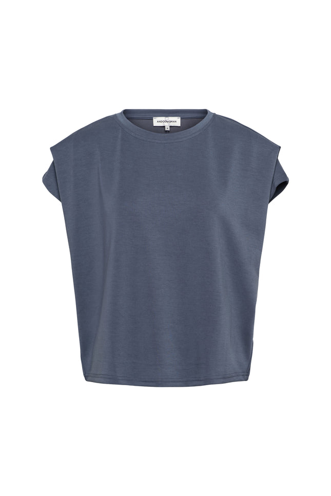 &Co woman Top Danae Dark Slate TO349 Stretchshop.nl