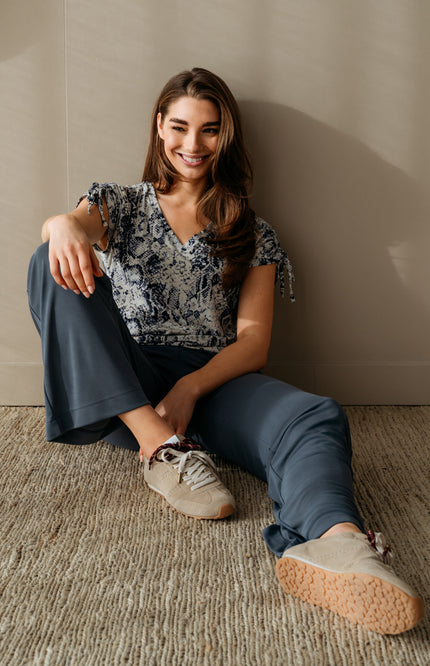 &Co woman Top Viana Snake Slate Multi TO351 Stretchshop.nl