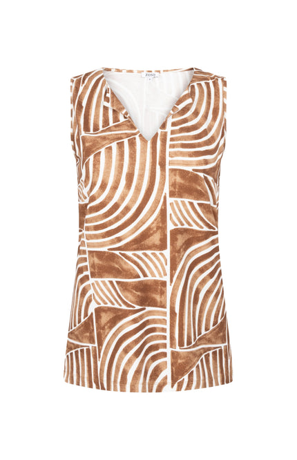 Zoso Top Britt Summer Camel 262 Stretchshop.nl