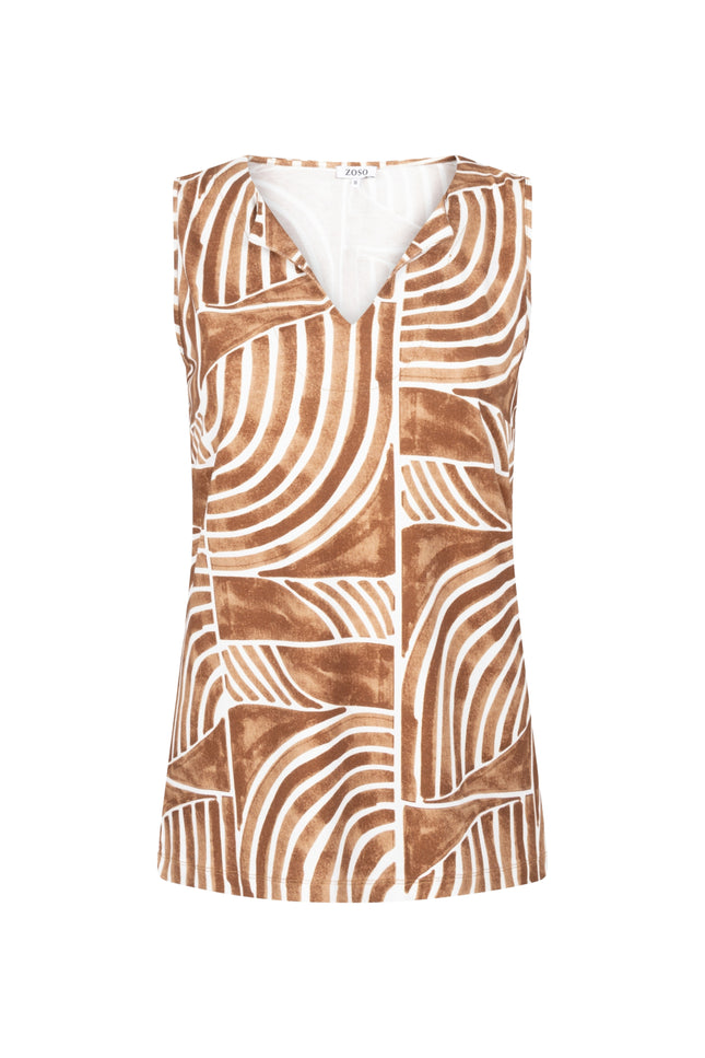 Zoso Top Britt Summer Camel 262 Stretchshop.nl
