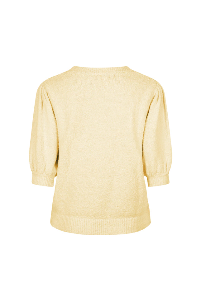 Red Button Top Sweet Popcorn Butter Yellow SRB4854 Stretchshop.nl