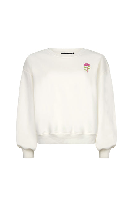 Ydence Sweater Grow With The Flow Ecru Stretchshop.nl