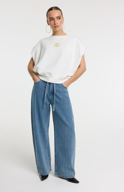 Refined Department Sweater Jennely Offwhite R2603823985 Stretchshop.nl
