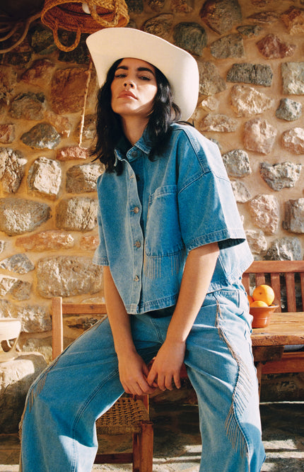 Refined Department Blouse Adeline Light Blue R2603971930 Stretchshop.nl