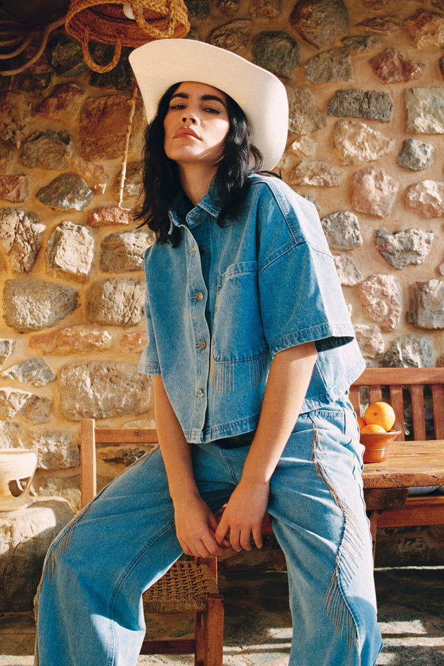 Refined Department Blouse Adeline Light Blue R2603971930 Stretchshop.nl