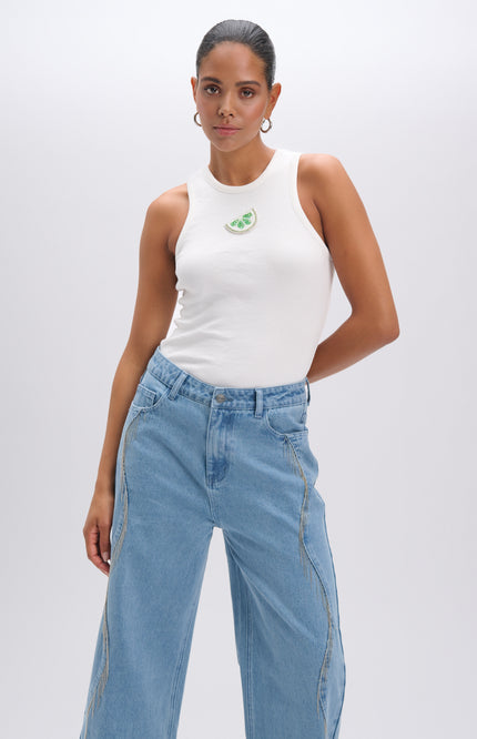 Refined Department Singlet Raquel White R2603812936 Stretchshop.nl