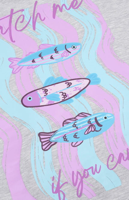 Ydence Sweater Catch Me Grey Melange Stretchshop.nl