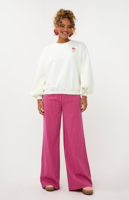 Ydence Sweater Grow With The Flow Ecru Stretchshop.nl