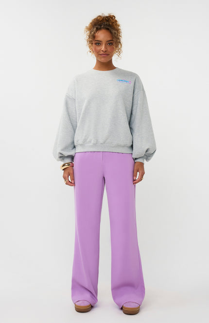 Ydence Sweater Catch Me Grey Melange Stretchshop.nl