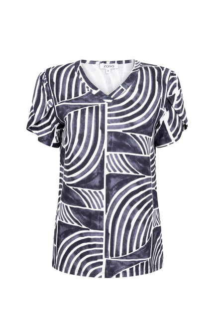 Zoso Top Dorien Navy 262 Stretchshop.nl