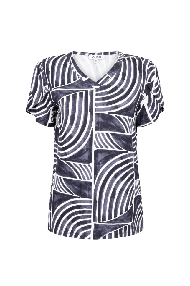 Zoso Top Dorien Navy 262 Stretchshop.nl