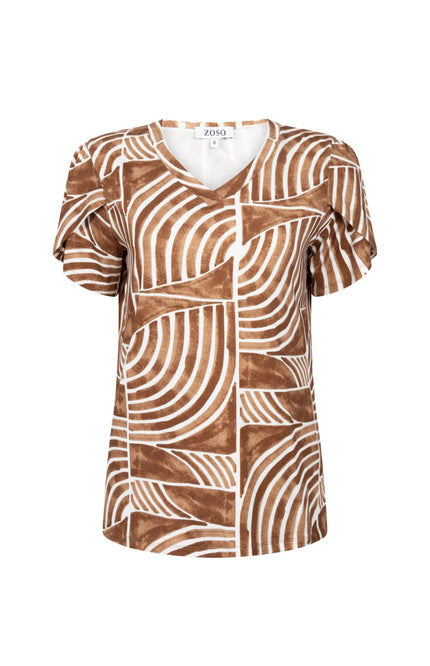 Zoso Top Dorien Summer Camel 262 Stretchshop.nl