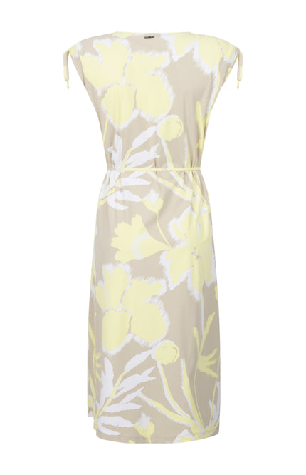 Zoso Travel Jurk Fanny Sand Yellow 262 Stretchshop.nl