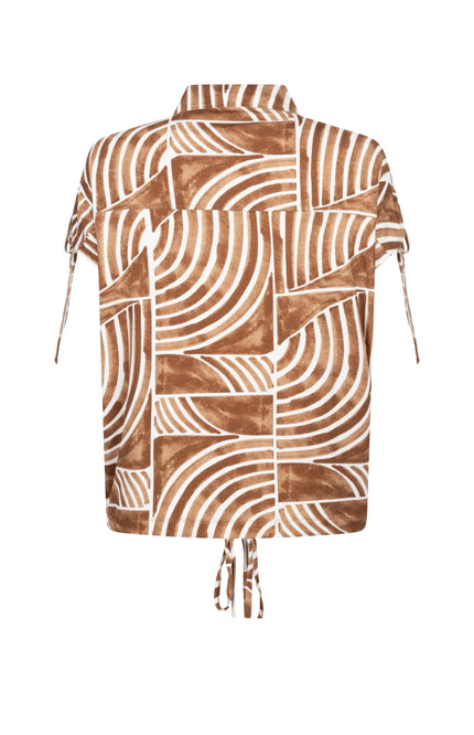 Zoso Blouse Leila Summer Camel 262 Stretchshop.nl