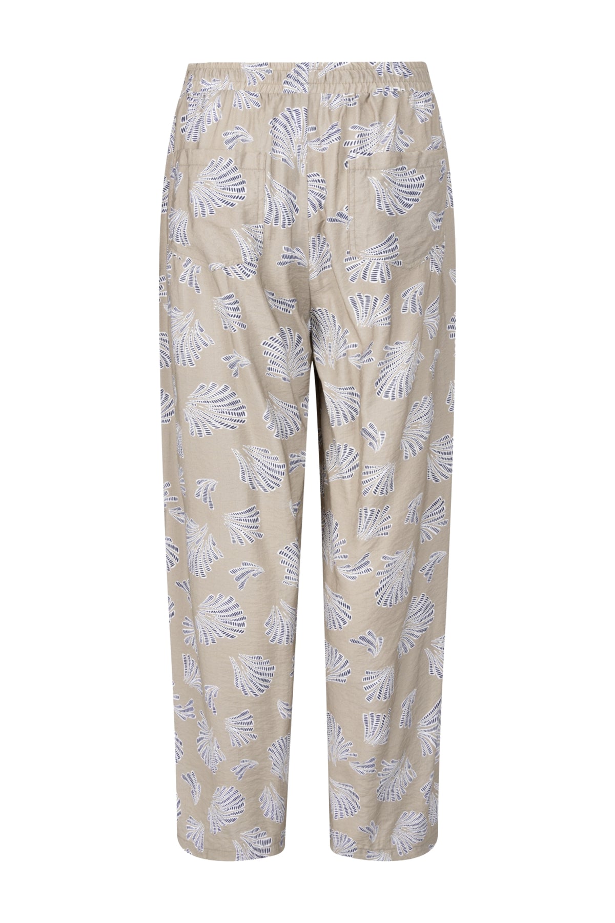 Zoso Louise Sage broek, stijlvolle groene broek met rechte snit en elastische tailleband, voor casual en chique outfits