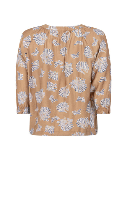Zoso Blouse Lydia Summer Camel 262 Stretchshop.nl