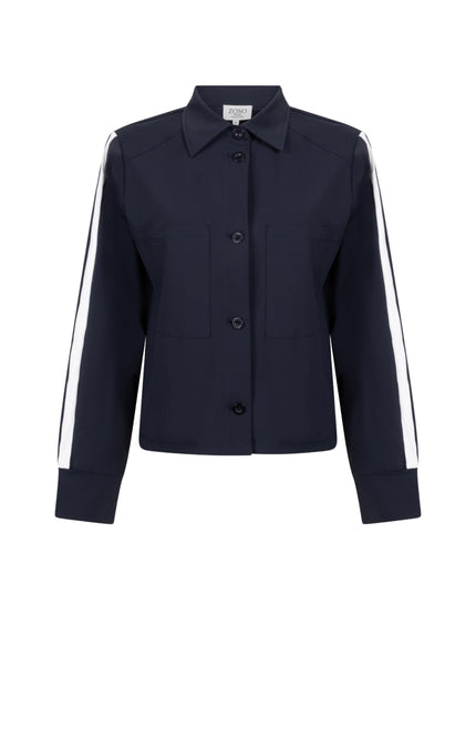 Zoso Travel Jacket Michelle Navy 262 Stretchshop.nl