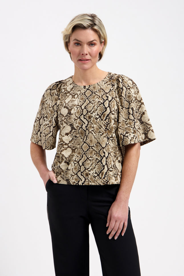 Lady Day Travel Top Aston Snake Print L24-280-3140 Stretchshop.nl