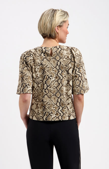 Lady Day Travel Top Aston Snake Print L24-280-3140 Stretchshop.nl