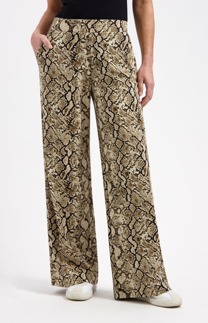 Lady Day Travel Broek Mille Snake Print L14-380-3134 Stretchshop.nl