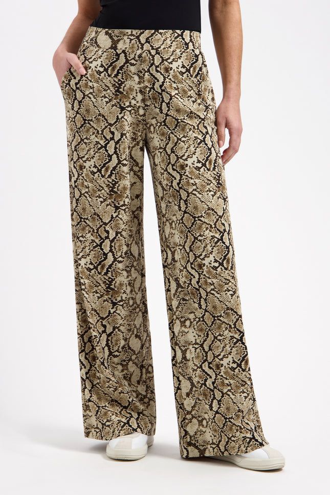 Lady Day Travel Broek Mille Snake Print L14-380-3134 Stretchshop.nl