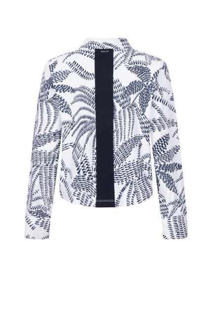 Zoso Travel Jacket Quincy White Navy 262 Stretchshop.nl