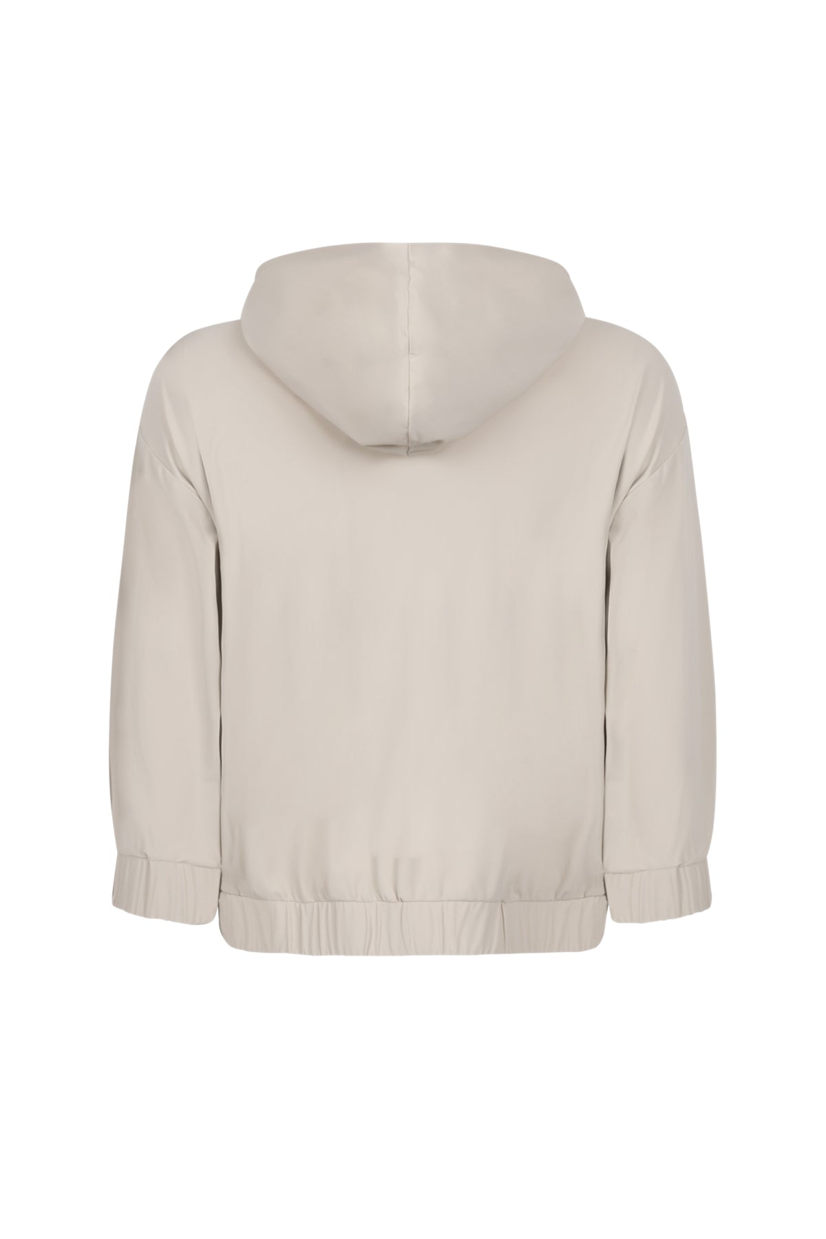 Zoso Travel Jacket Roos Sand, lichte en comfortabele reisjas met capuchon en meerdere zakken, zichtbaar in de afbeelding.