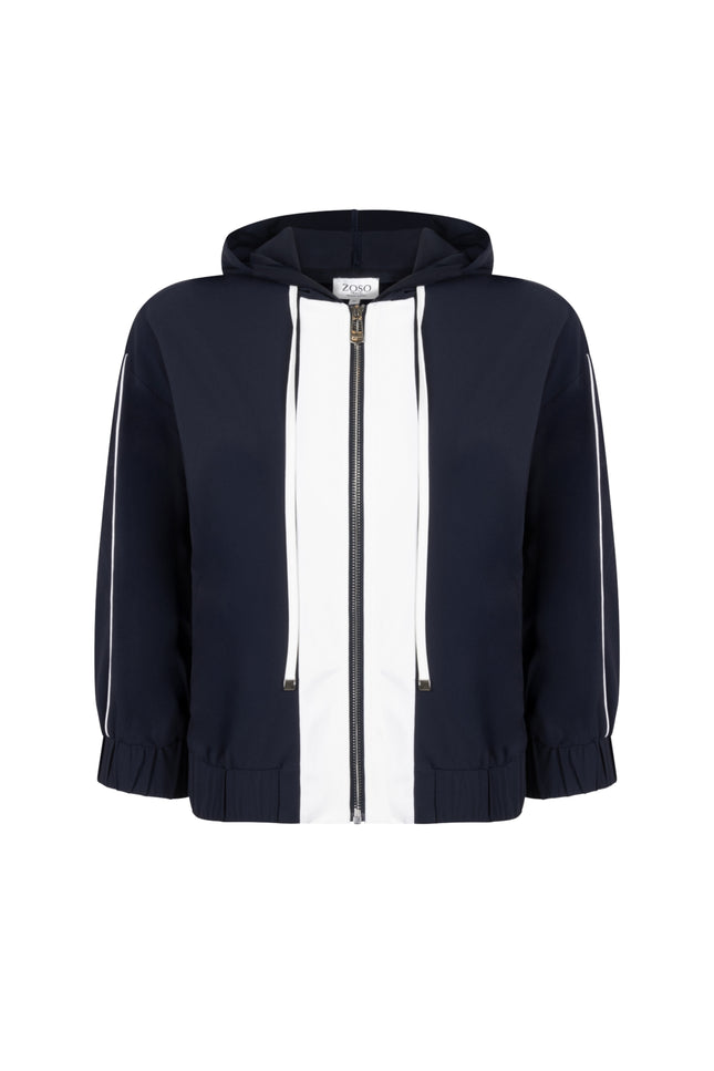Zoso Travel Jacket Roos Navy 262 Stretchshop.nl