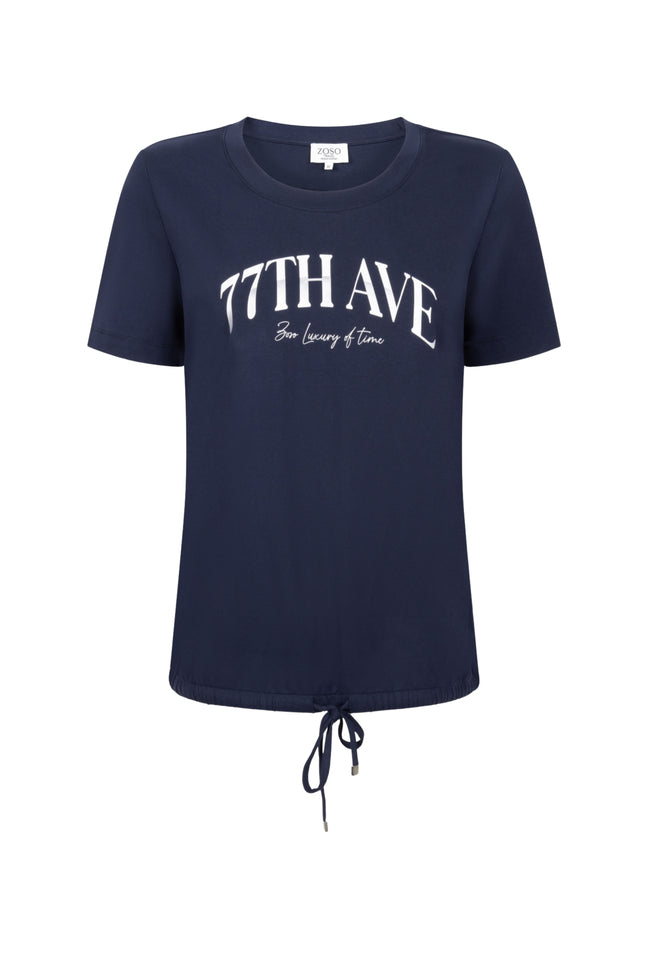 Zoso T-Shirt Winny Navy White 262 Stretchshop.nl