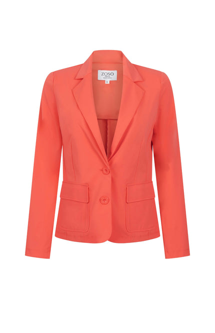 Zoso Travel Blazer Chantal Coral 262 Stretchshop.nl