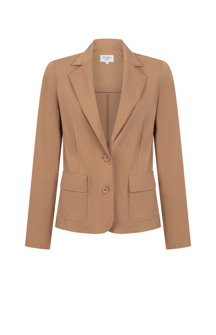 Zoso Travel Blazer Chantal Summer Camel 262 Stretchshop.nl