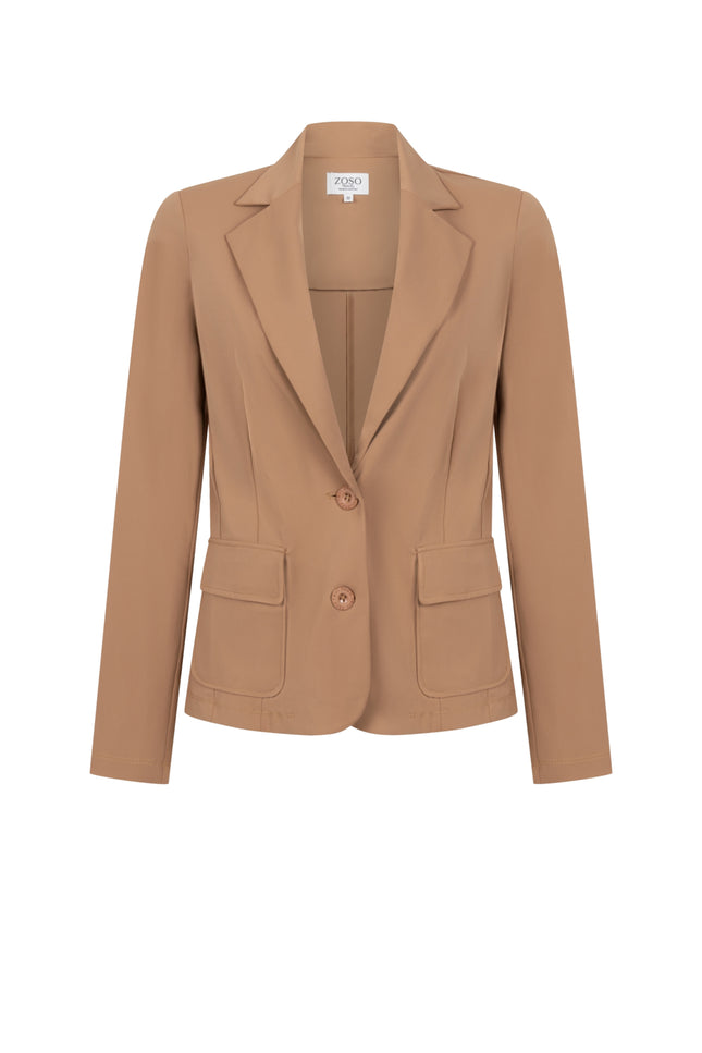 Zoso Travel Blazer Chantal Summer Camel 262 Stretchshop.nl