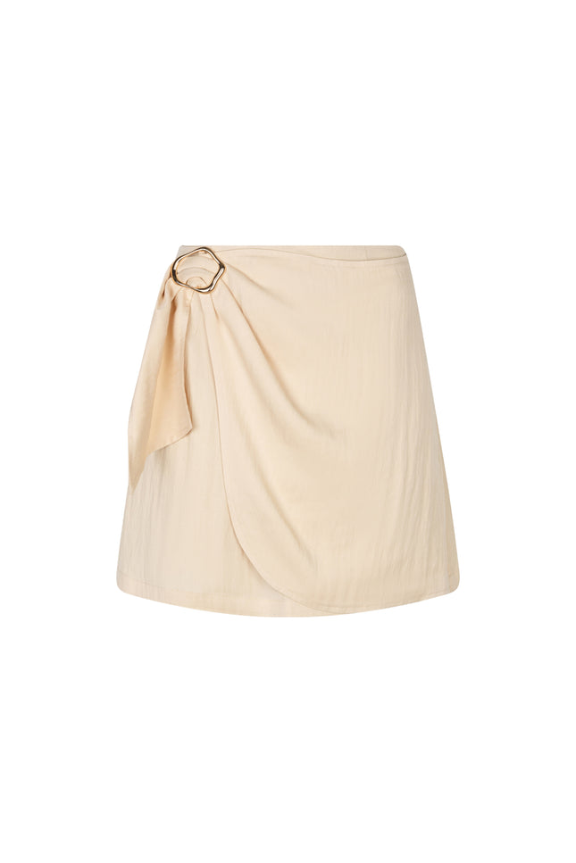 EsQualo Rok Wrap Buckle Crushed Light Sand HS26.10232 Stretchshop.nl