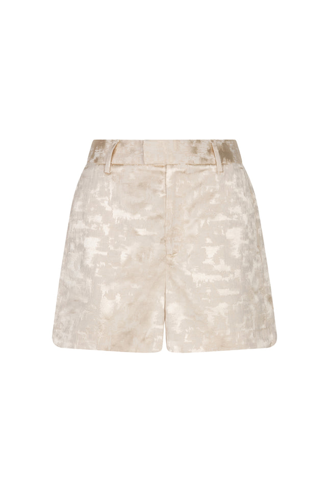 EsQualo Short Jacquard Natural HS26.17209 Stretchshop.nl