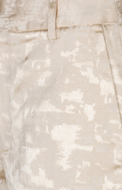 EsQualo Short Jacquard Natural HS26.17209 Stretchshop.nl