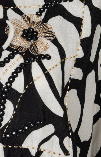 EsQualo Jurk Mini Sunset Print HS26.28210 Stretchshop.nl