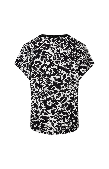 EsQualo Top Golden Print HS26.30201 Stretchshop.nl
