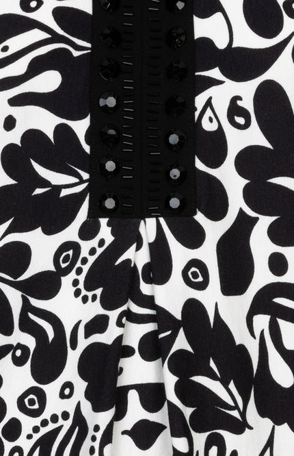EsQualo Jurk Golden Print HS26.30204 Stretchshop.nl