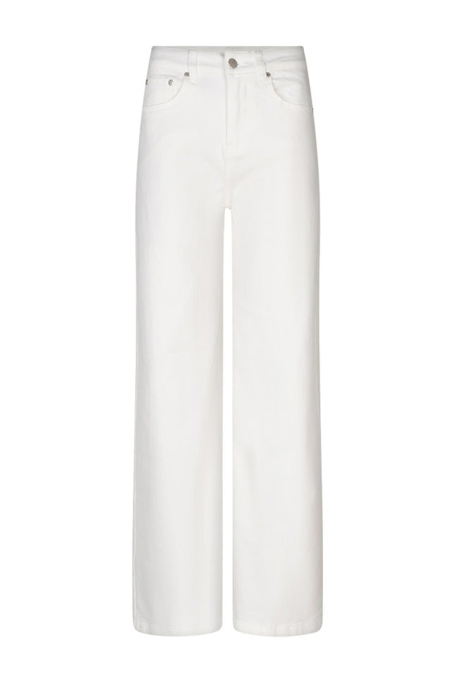 EsQualo Jeans Denim Wide Offwhite HS26.12212 Stretchshop.nl