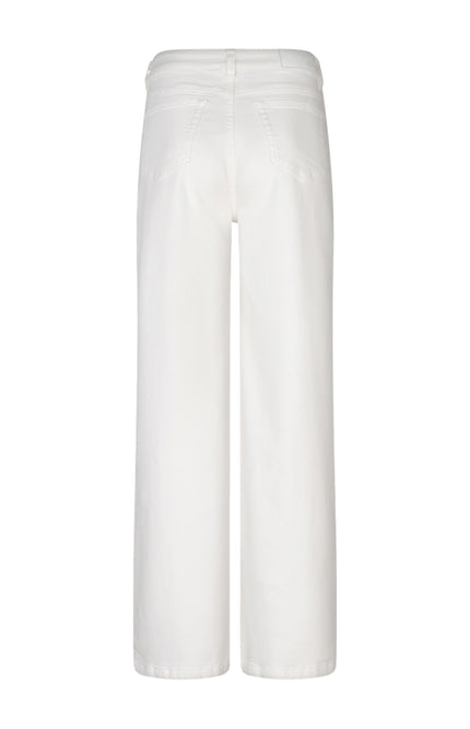 EsQualo Jeans Denim Wide Offwhite HS26.12212 Stretchshop.nl