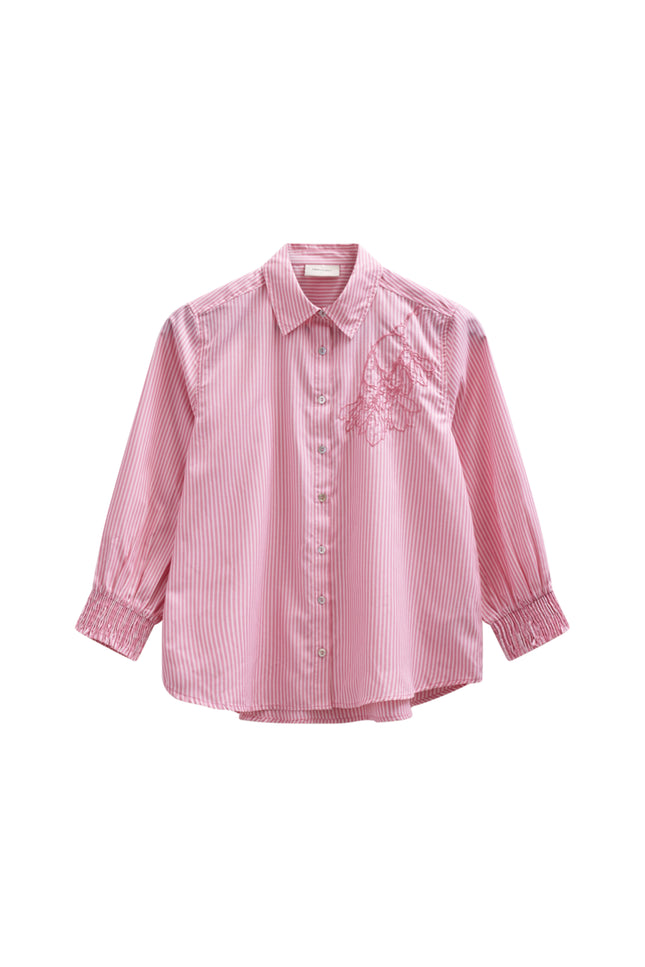 Freequent Blouse Fqevalina Wild Orchid Star Offwhite 207661 Stretchshop.nl