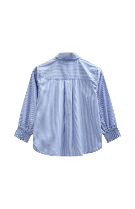 Freequent Blouse Fqevalina Vista Blue Star Offwhite 207661 Stretchshop.nl