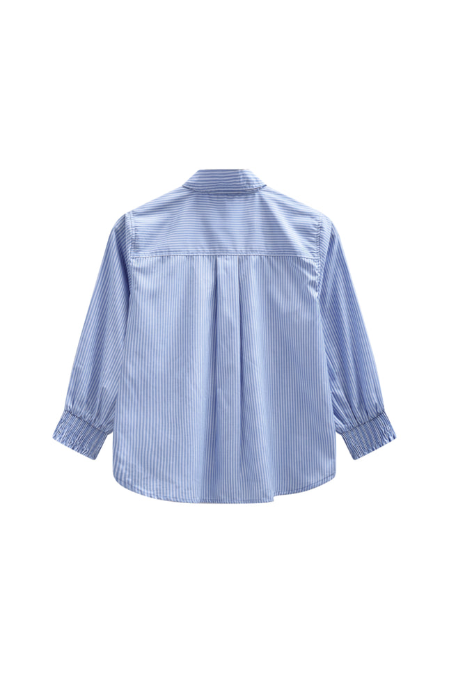 Freequent Blouse Fqevalina Vista Blue Star Offwhite 207661 Stretchshop.nl