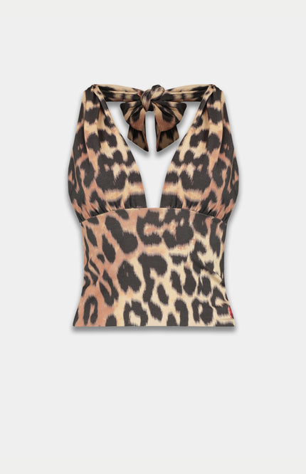 Harper & Yve Top Morris Lexie Leopard Light SS6T400 Stretchshop.nl