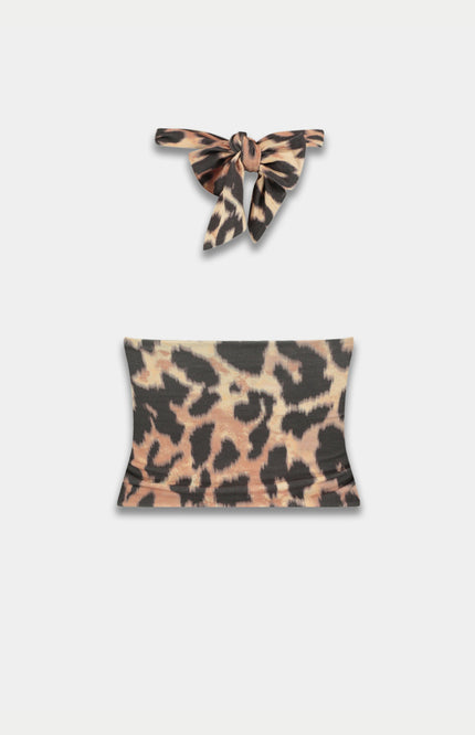 Harper & Yve Top Morris Lexie Leopard Light SS6T400 Stretchshop.nl