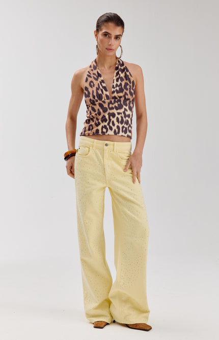 Harper & Yve Top Morris Lexie Leopard Light SS6T400 Stretchshop.nl