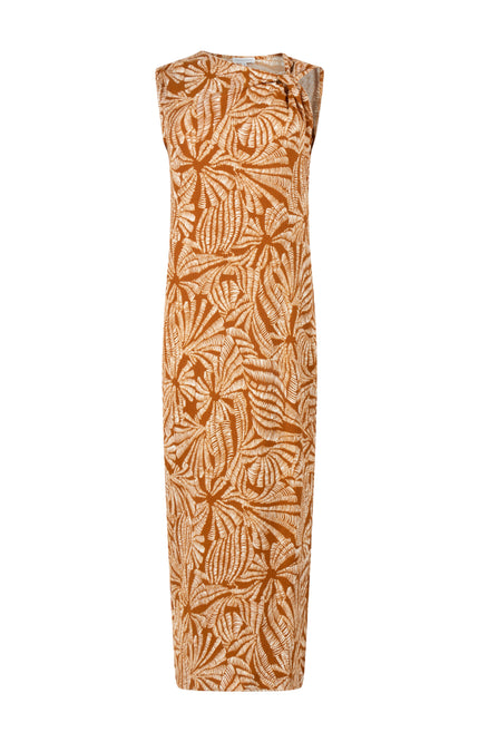 Tramontana Jurk Flowy Shells Print Browns T03-20-501 4 Stretchshop.nl